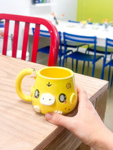 Load image into Gallery viewer, Chunky Psyduck Right Mug Gold Luster Charms