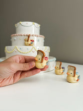 Load image into Gallery viewer, Cowboy & Bread Head Ducky Cake Toppers