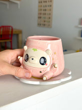 Load image into Gallery viewer, Fruity Bear: Strawberry Tea Cup & Saucer Set