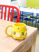 Load image into Gallery viewer, Chunky Psyduck Right Mug Gold Luster Charms