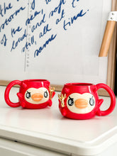 Load image into Gallery viewer, Dare Devil Ducky Mug Gold Luster