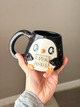 Load image into Gallery viewer, Gunter the Penguin Right Mug Gold Luster