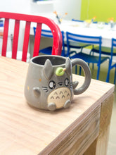 Load image into Gallery viewer, Grey Totoro Right Mug Gold Luster
