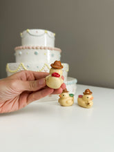 Load image into Gallery viewer, Cowboy & Bread Head Ducky Cake Toppers