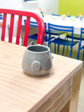 Load image into Gallery viewer, Grey Totoro Espresso Cup Gold Luster