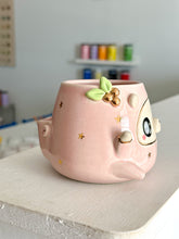 Load image into Gallery viewer, Pink Cozy Bear in Pjs with Back Flap