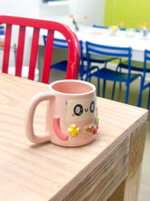 Load image into Gallery viewer, Pink BMO Right Mug Gold Luster