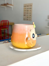 Load image into Gallery viewer, Fruity Bear: Peach Tea Cup & Saucer Set