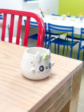 Load image into Gallery viewer, White Totoro Espresso Cup Gold Luster