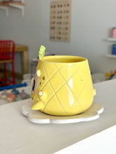 Load image into Gallery viewer, Fruity Bear: Pineapple Tea Cup & Saucer Set