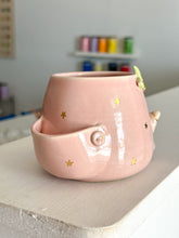 Load image into Gallery viewer, Pink Cozy Bear in Pjs with Back Flap