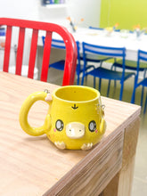 Load image into Gallery viewer, Chunky Psyduck Right Mug Gold Luster Charms