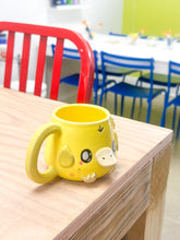 Load image into Gallery viewer, Chunky Psyduck Right Mug Gold Luster Charms