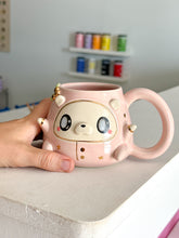 Load image into Gallery viewer, Pink Cozy Bear in Pjs with Back Flap