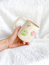 Load image into Gallery viewer, Froggy & Flowers Mug 16oz