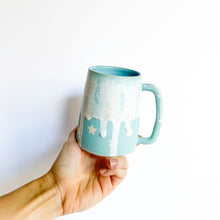 Load image into Gallery viewer, Glacier Blue Star Drip Mug 14oz