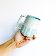 Load image into Gallery viewer, Glacier Blue Star Drip Mug 14oz