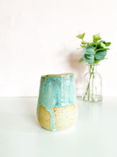 Load image into Gallery viewer, Turquoise Drip Sippy 14oz (19)