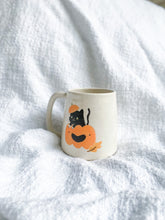 Load image into Gallery viewer, LIMITED EDITION Lil Black Cat & Pumpkin 14oz