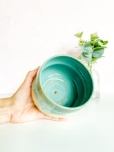 Load image into Gallery viewer, Turquoise Drip Planter 4.5” x 3.75” (21)