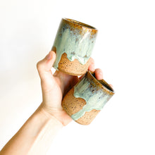 Load image into Gallery viewer, Turquoise Drip Shot Glasses (87)
