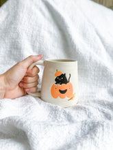 Load image into Gallery viewer, LIMITED EDITION Lil Black Cat & Pumpkin 14oz