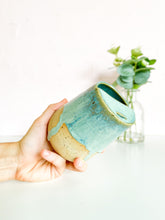 Load image into Gallery viewer, Turquoise Drip Sippy 14oz (19)