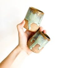 Load image into Gallery viewer, Turquoise Drip Shot Glasses (87)