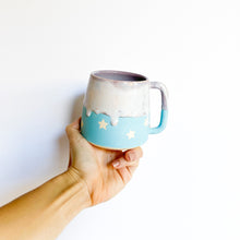 Load image into Gallery viewer, Lavender/Blue Star Drip Mug 12oz