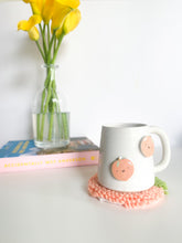 Load image into Gallery viewer, Happy Peaches Mug & Mug Rug (2)