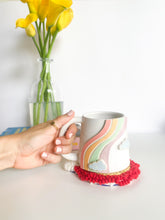 Load image into Gallery viewer, Groovy Rainbow Mug & Mug Rug (3)