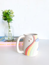 Load image into Gallery viewer, Groovy Rainbow & Gold Stars Mug (24)