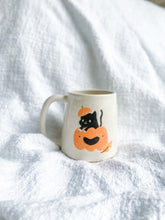 Load image into Gallery viewer, LIMITED EDITION Lil Black Cat & Pumpkin 14oz
