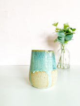Load image into Gallery viewer, Turquoise Drip Sippy 14oz (19)