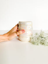Load image into Gallery viewer, White Opal 12oz Bubbler Tumbler (40)