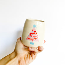 Load image into Gallery viewer, Pastel Pink Christmas Tree Mug 12oz