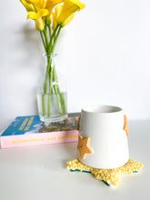 Load image into Gallery viewer, Happy Yellow Stars Mug & Mug Rug (8)