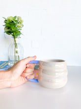 Load image into Gallery viewer, Opal Cloud Latte Mug Blue Handle (33)