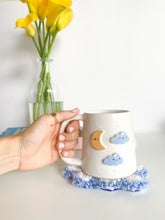 Load image into Gallery viewer, Moon & Emotional Stars Mug & Mug Rug (9)