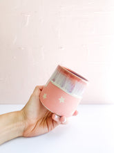 Load image into Gallery viewer, Pink Star Drip Mug 14oz (37)
