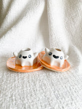 Load image into Gallery viewer, Orange Ghostie Candlestick Holder
