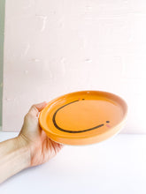 Load image into Gallery viewer, Happy Yellow/Orange 6” Snack Plate (33)