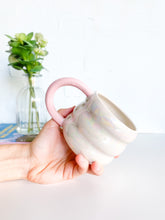Load image into Gallery viewer, Opal Cloud Latte Mug Pink Handle (34)