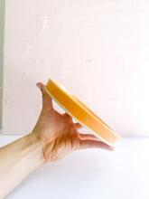 Load image into Gallery viewer, Happy Yellow/Orange 6” Snack Plate (33)