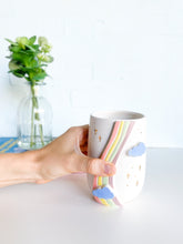 Load image into Gallery viewer, Groovy Rainbow & Gold Stars Tumbler (23)