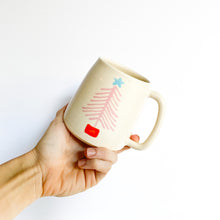 Load image into Gallery viewer, Pastel Pink Christmas Tree Mug 12oz