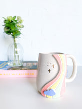 Load image into Gallery viewer, Groovy Rainbow & Gold Stars Mug (21)