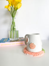 Load image into Gallery viewer, Happy Peaches Mug & Mug Rug (2)