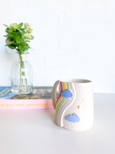 Load image into Gallery viewer, Groovy Rainbow & Gold Stars Mug (24)