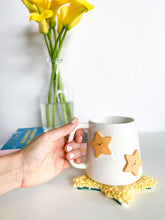 Load image into Gallery viewer, Happy Yellow Stars Mug & Mug Rug (8)
